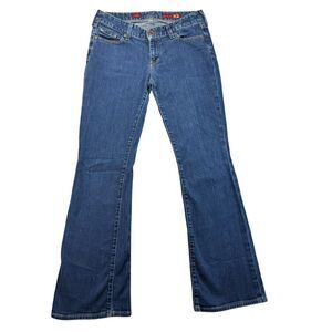 Quality Denim X2 Jeans Women's 8L Blue w10 Flare Stretch Denim Cotton Pockets